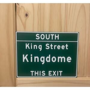 King Street Kingdome Road Sign Seattle Washington Highway Seahawks Mariners